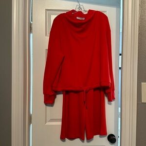 NWT See and Be Seen Red two piece set.